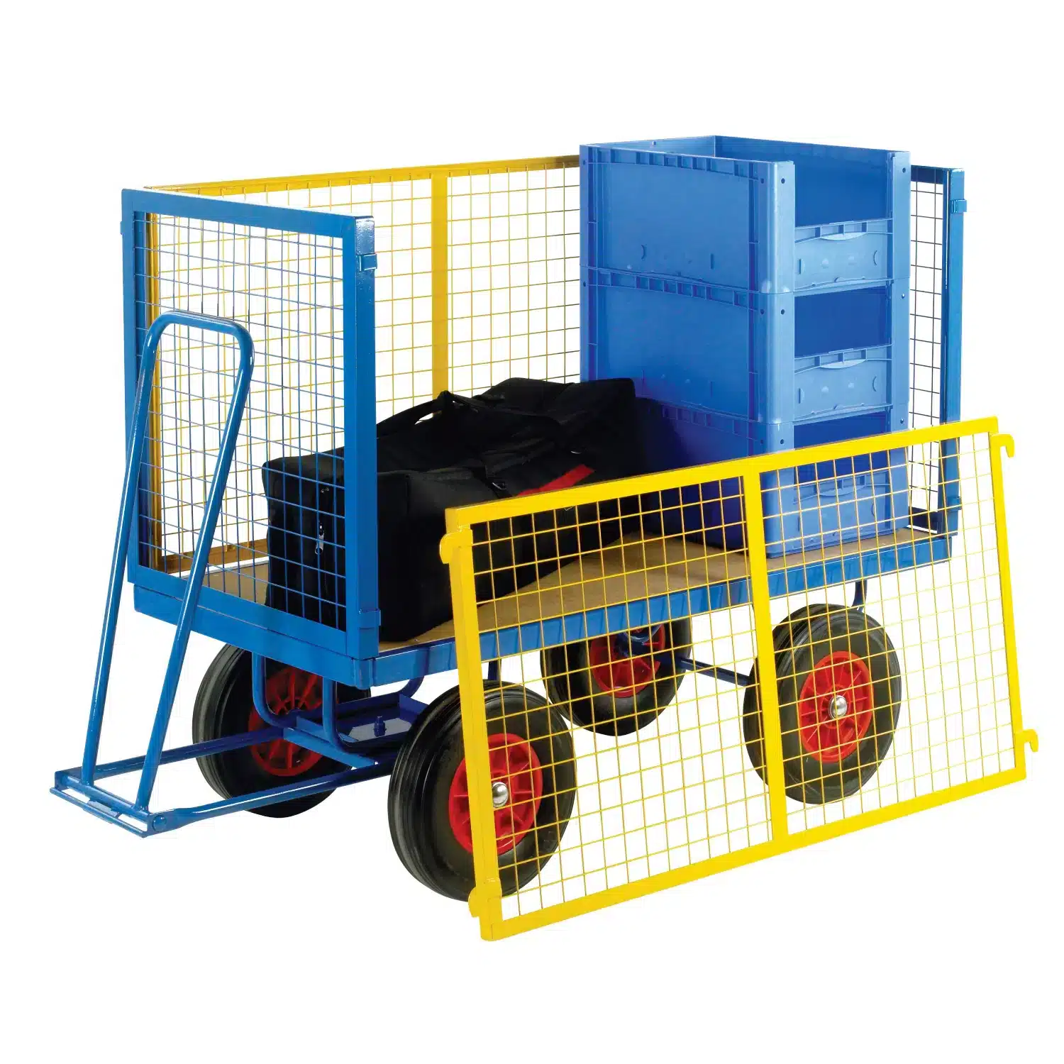 Loadtek Turntable Trailer With Mesh Supports 1 Loadtek Turntable Trailer With Mesh Supports