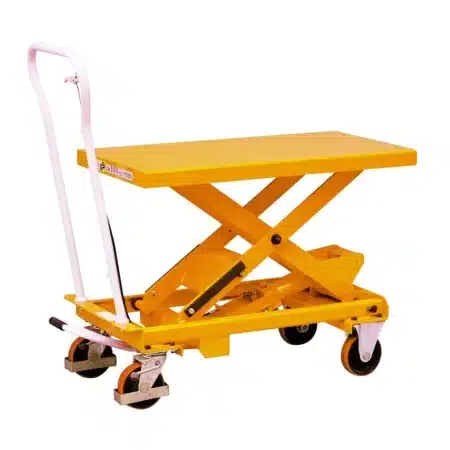 EcoWarrior Premium 1000Kg Manual Mobile Lift Table - Single Scissor