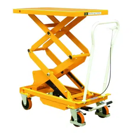 EcoWarrior Premium 300Kg Manual Mobile Lift Table - Double Scissor