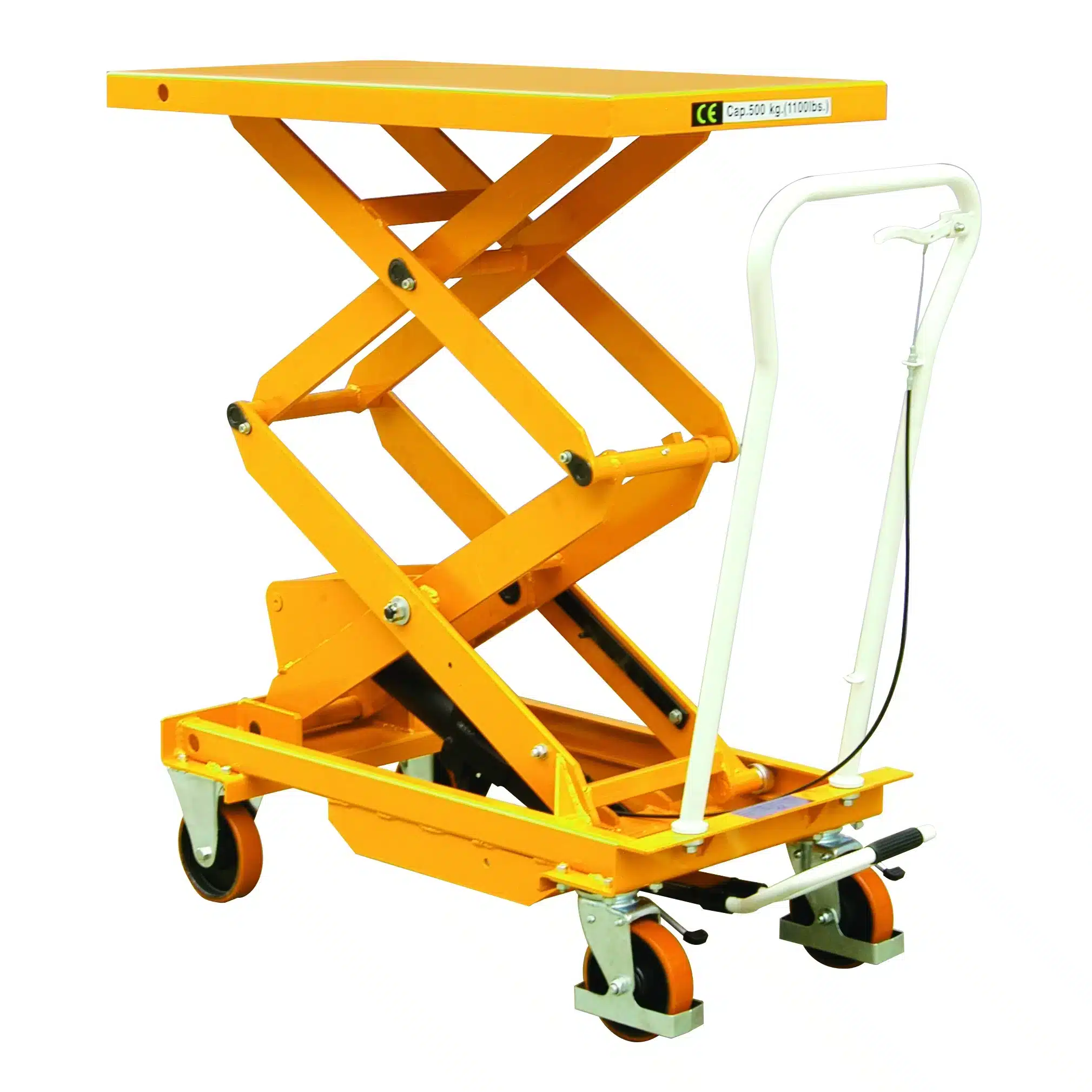 EcoWarrior Premium 300Kg Manual Mobile Lift Table - Double Scissor 1 EcoWarrior Premium 300Kg Manual Mobile Lift Table - Double Scissor