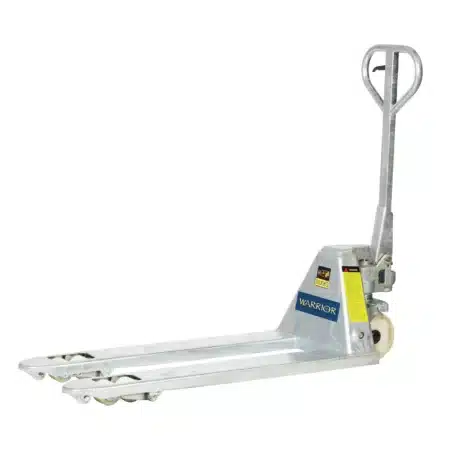 EcoWarrior 2500kg Full Stainless Steel Pallet Truck 1150 x 540 Wide Tandem Nylon