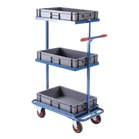 Loadtek Shelf Tray Trolley - 3 Tier Fixed