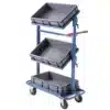 Loadtek Shelf Tray Trolley - 3 Tier Swivel