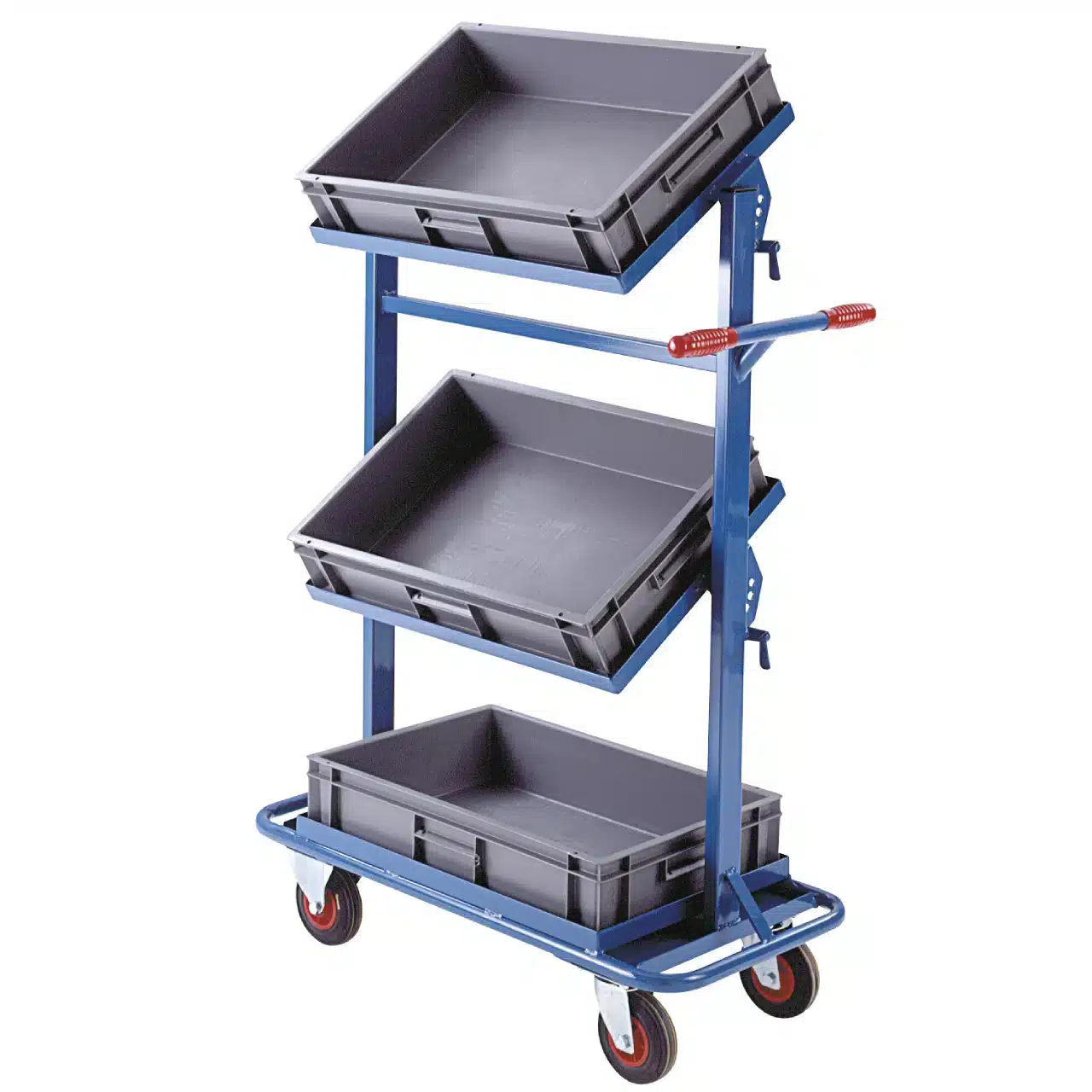 Loadtek Shelf Tray Trolley - 3 Tier Swivel 1 Loadtek Shelf Tray Trolley - 3 Tier Swivel