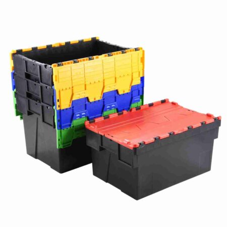 Loadtek Attached Lid Euro Container - 56 Litre