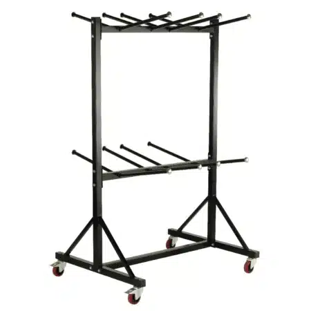 Loadtek High Hanging Chair Storage Trolley - 2 Rows