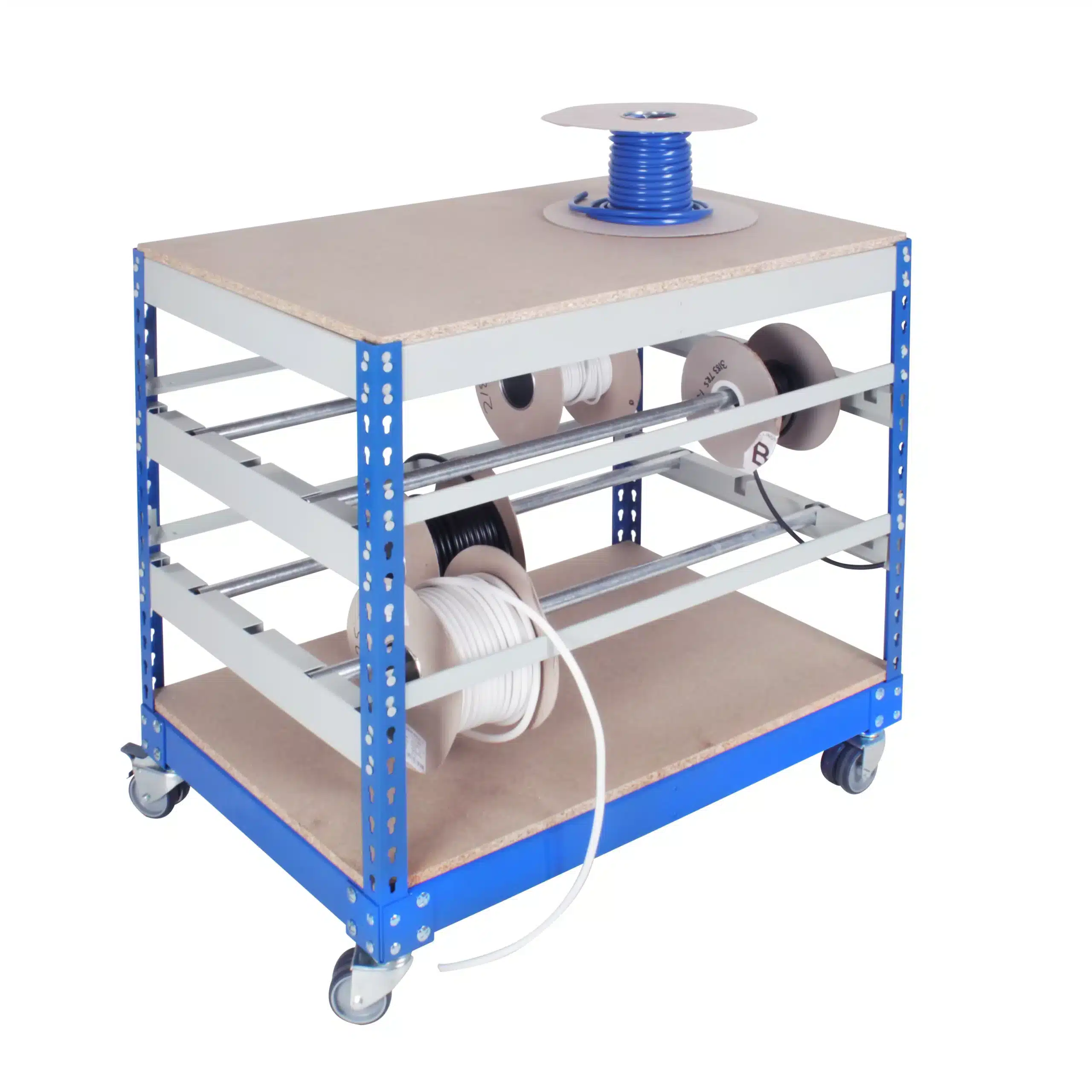 Cable Reel Rivet Rack | Mobile Trolley 1 Cable Reel Rivet Rack | Mobile Trolley