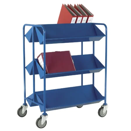 Loadtek Heavy Duty Book Trolley - Double Sided - 3 Tier
