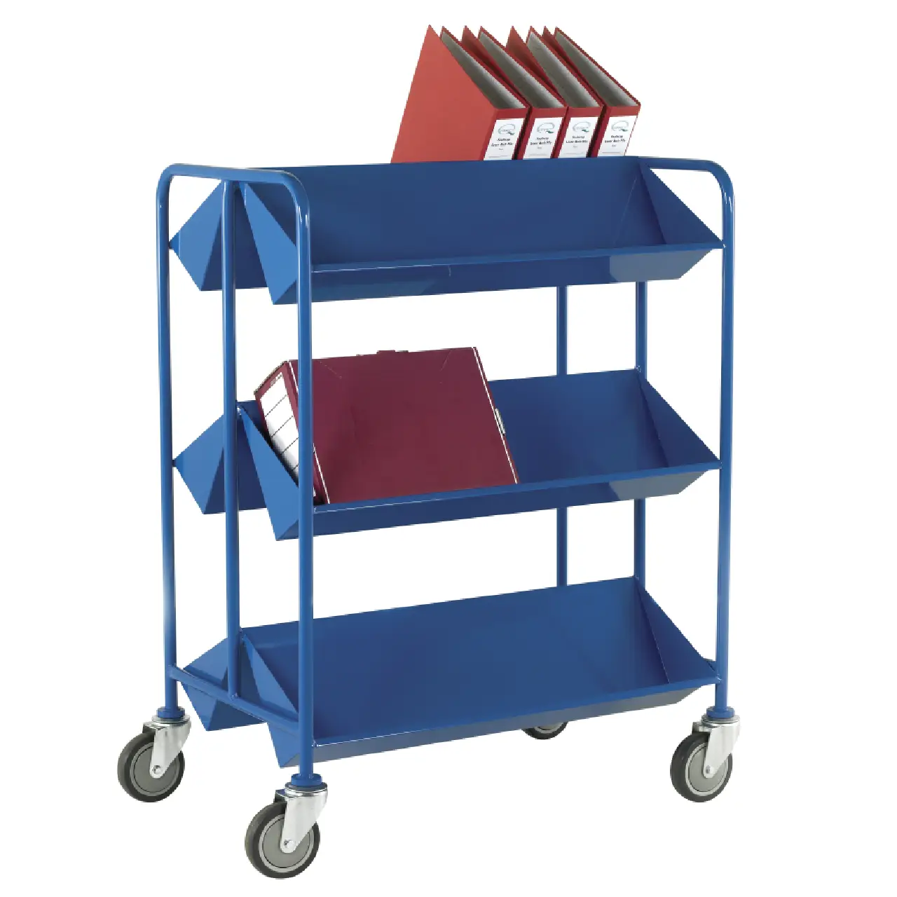 Loadtek Heavy Duty Book Trolley - Double Sided - 3 Tier 1 Loadtek Heavy Duty Book Trolley - Double Sided - 3 Tier